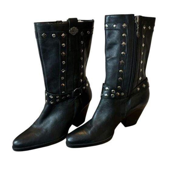 HARLEY DAVIDSON black boots 37 - Picture 1 of 8